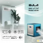 کولر آبی پشت بامی ریموت دار آبسال مدل AC40R - Image 5